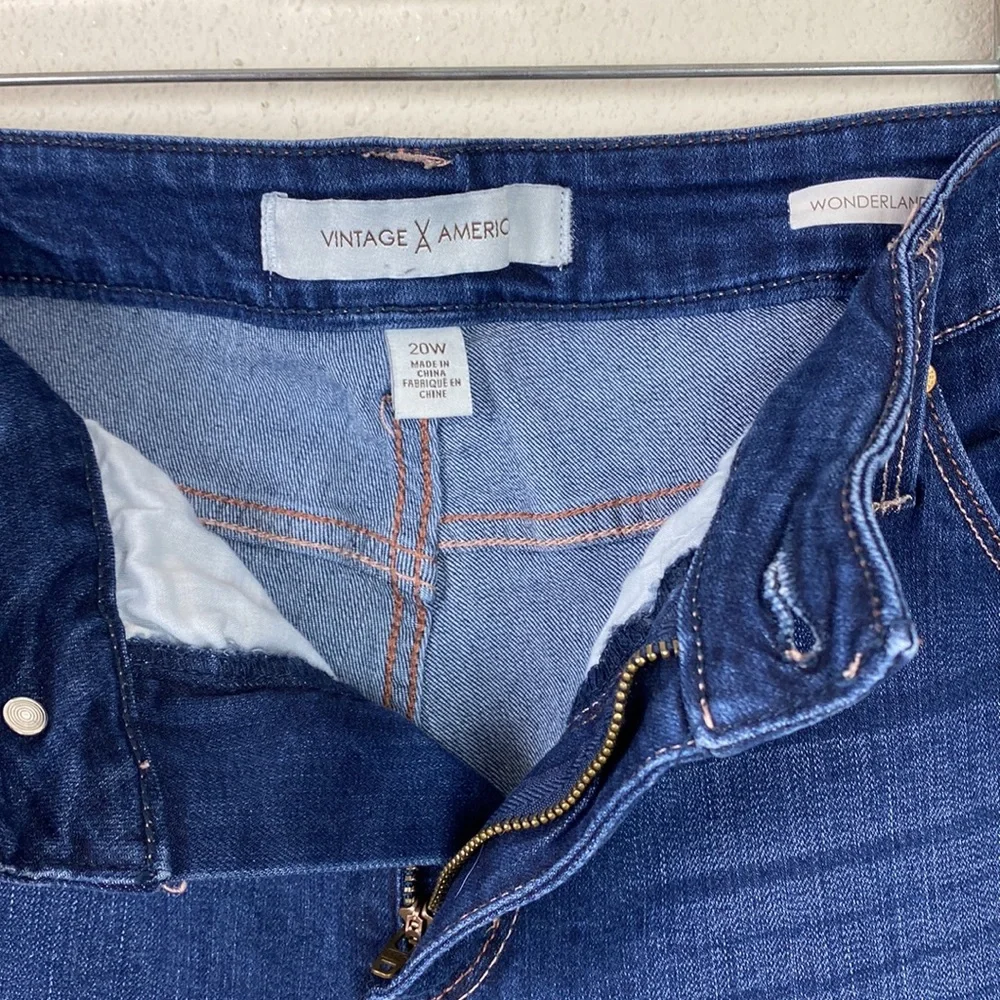 Vintage America | Wonderland Skinny Ankle Jeans Plus 20W - Picture 4 of 8